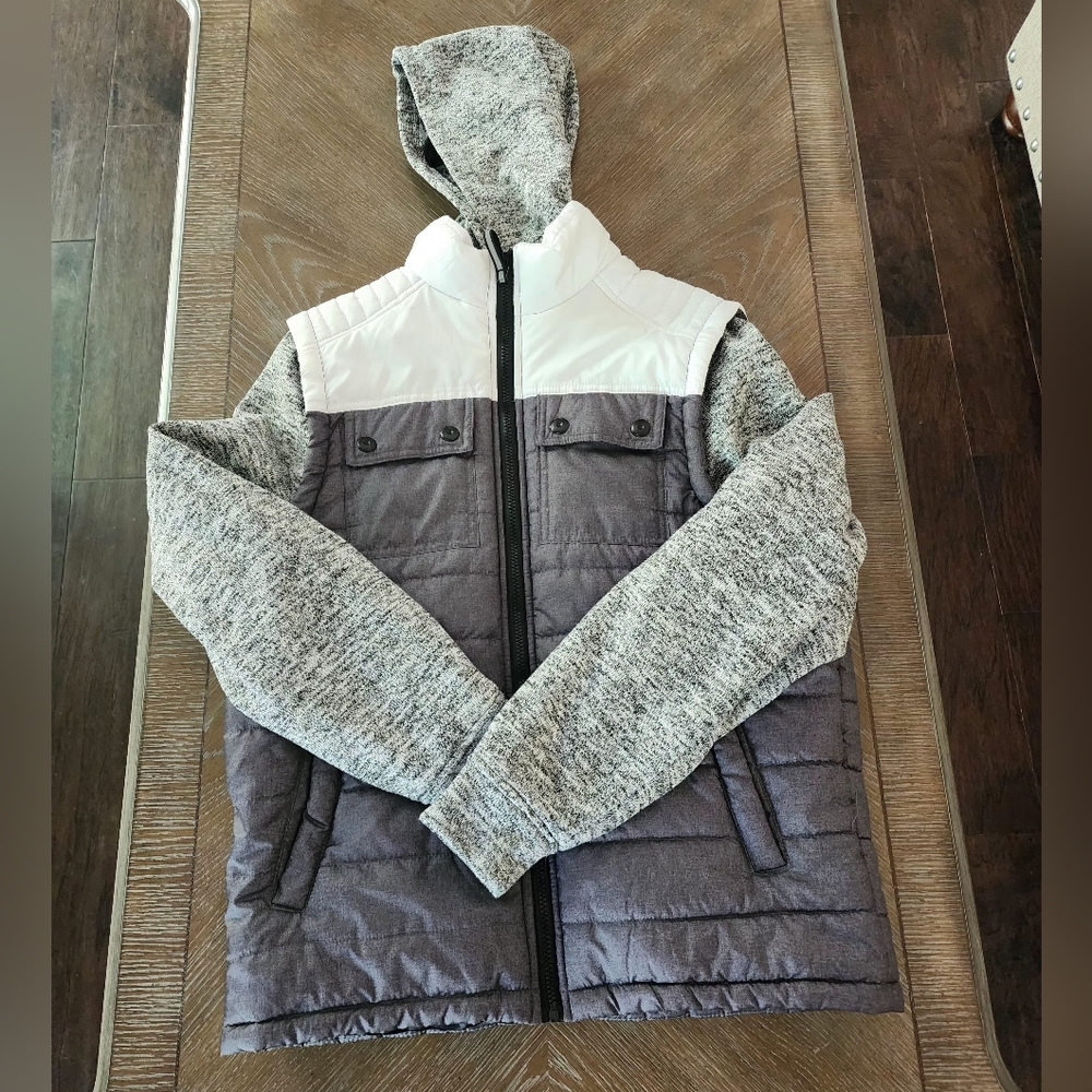 Hard Edge Men's Full Zip Hooded Jacket